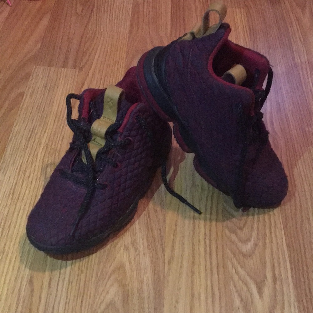 Kids 13c Lebron 15 red/black/grey